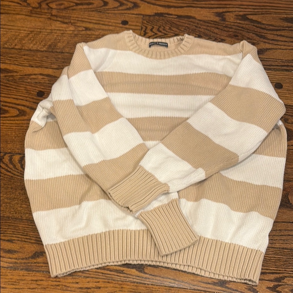Brianna Cotton Thick Stripe Sweater Brandy Melville